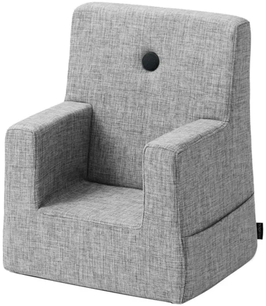 Children's chair - light grey/dark grey button