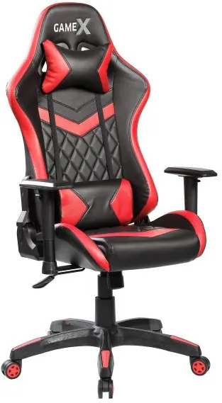 GameX GameX Lopez faux leather black/red 70x65x134cm