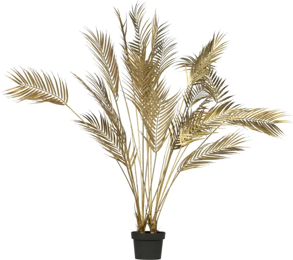 WOOOD Palm artificial plant - gold polyester (H:110)