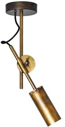 Konsthantverk Stav Spot Simple Raw Brass Ceiling Lamp