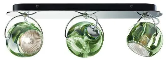 Fabbian Beluga Wall/Ceiling Triple Green