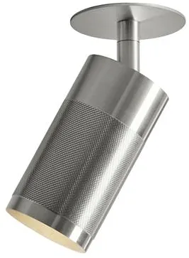 Thorup Copenhagen Patrone Recessed Brass Ceiling Light with Nickel Coating Box-Fit