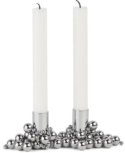 Gejst Molekyl Candle Holder 2 Chrome