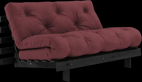 Karup Design Roots Sofa Bed Roots with Mattress 140x200 Bordeaux/Black Lacquered