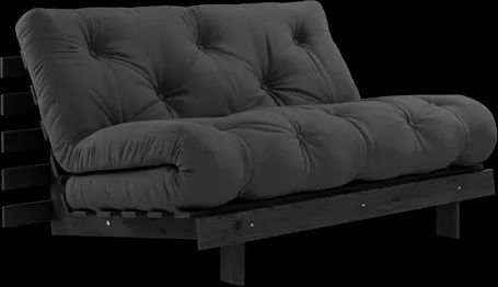 Karup Design Roots Sofa Bed Roots with Mattress 140x200 Dark Grey/Black Lacquered