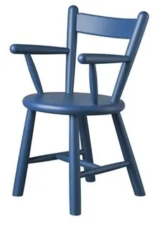 FDB Møbler P9 Children's Chair Blue