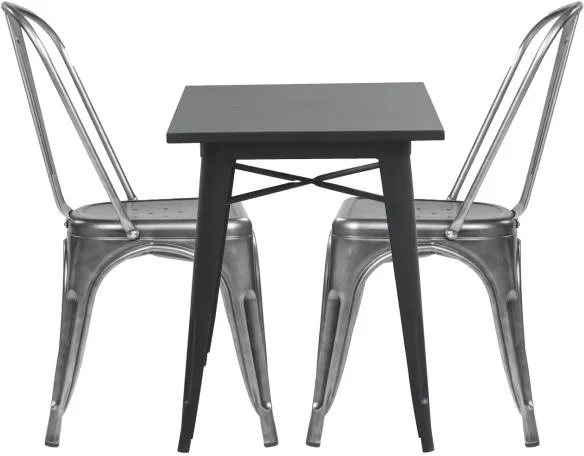 Homeville LaCroix black/clear steel