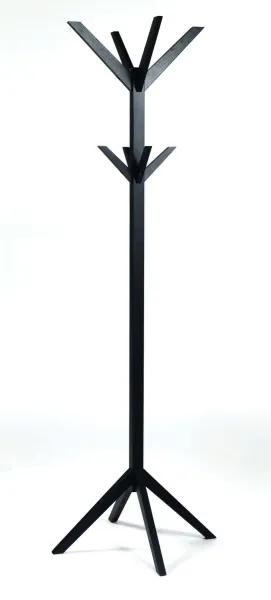 ROWICO Confetti coat stand - black lacquered oak